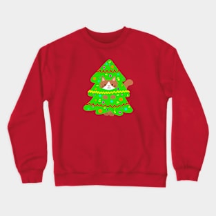 Christmas Tree Cat Crewneck Sweatshirt